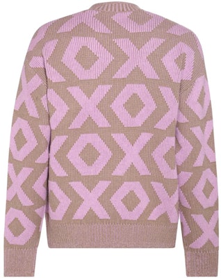 Acne Studios 2023秋冬微笑脸几何羊毛针织毛衣男女同款 - 粉色 C60074-DFS Lookbook Acne Studios 2023秋冬微笑脸几何羊毛针织毛衣男女同款 - 粉色 C60074-DFS