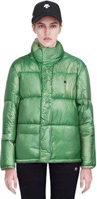 Acne Studios FW23 Smiley Face Patch Zip-Up Cotton Jacket Unisex Mist Green. C90141-ABB Cheap Acne Studios FW23 Smiley Face Patch Zip-Up Cotton Jacket Unisex Mist Green. C90141-ABB