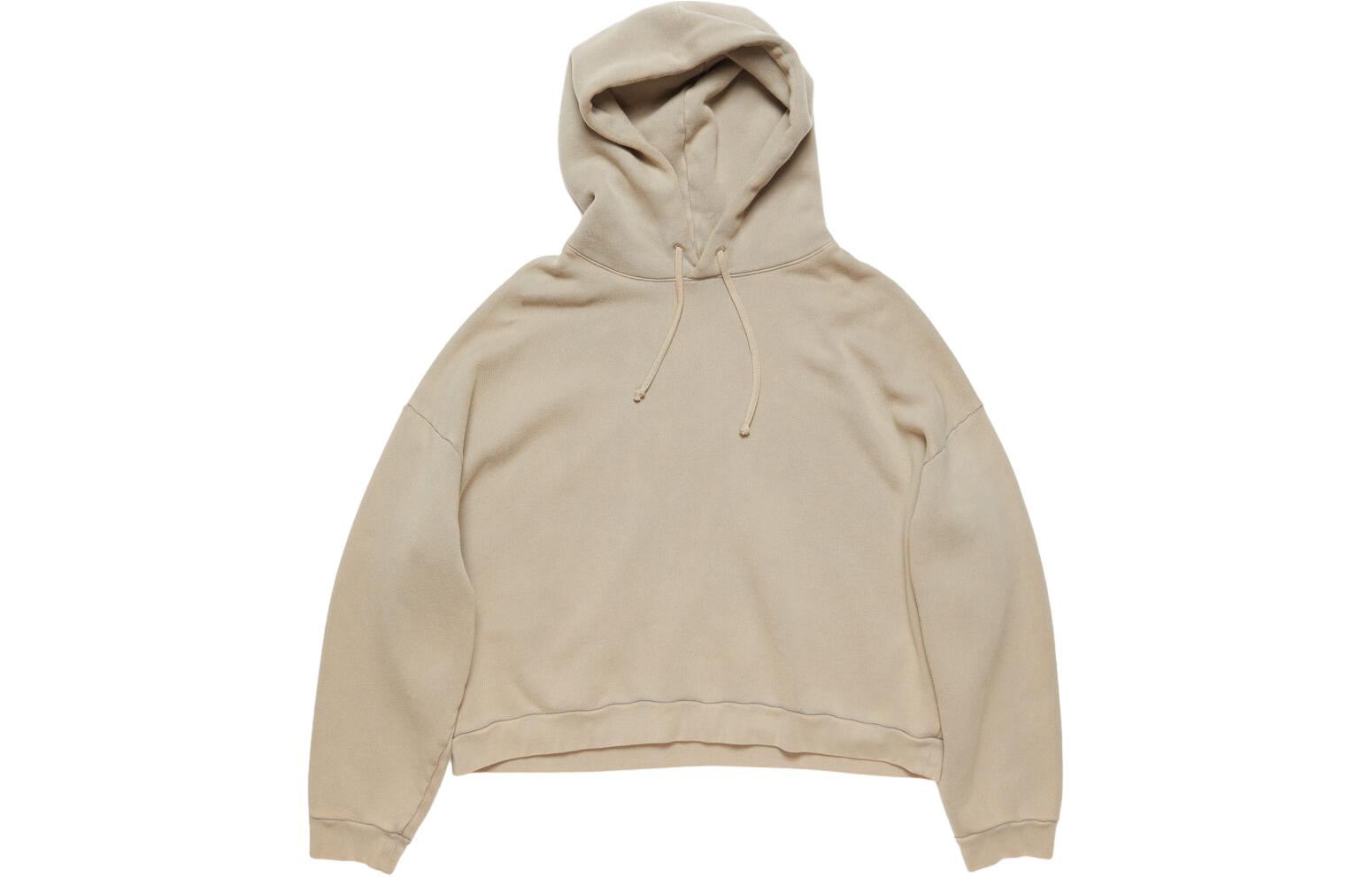 Order Acne Studios 2023秋冬纯色宽松连帽衫中性款棕灰色。 CI0138-DKX