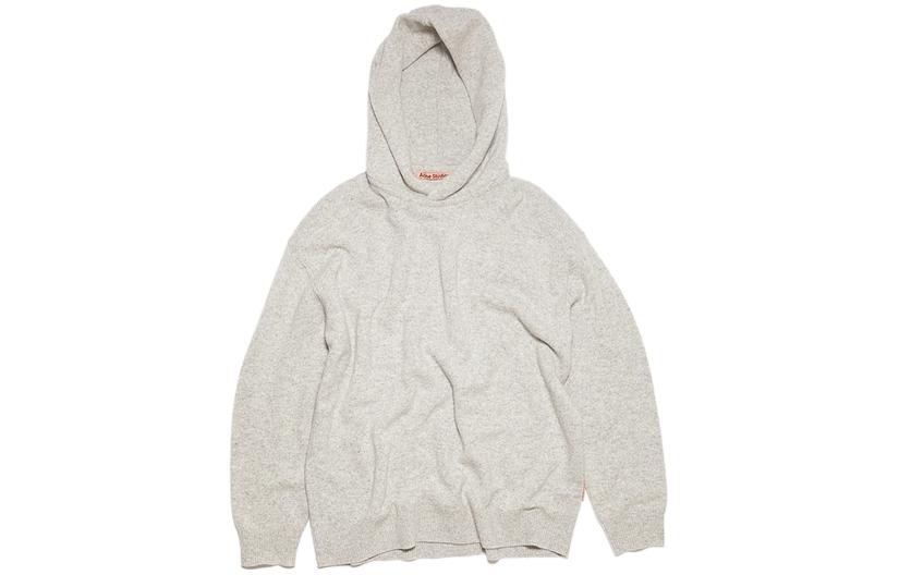 Acne Studios FW23 Solid Knit Sweater Light Gray Mix B60241-ADM