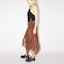 Purchase Acne Studios FW23 Skirt Maxi Kasual Coklat Karat dengan Detail Renda. AF0372-BUT