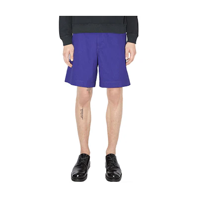 Acne Studios FW23 Straight-Cut Casual Shorts Solid Electric Purple BE0141-BMZ