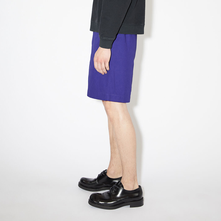 Lookbook Acne Studios FW23 Straight-Cut Casual Shorts Solid Electric Purple BE0141-BMZ