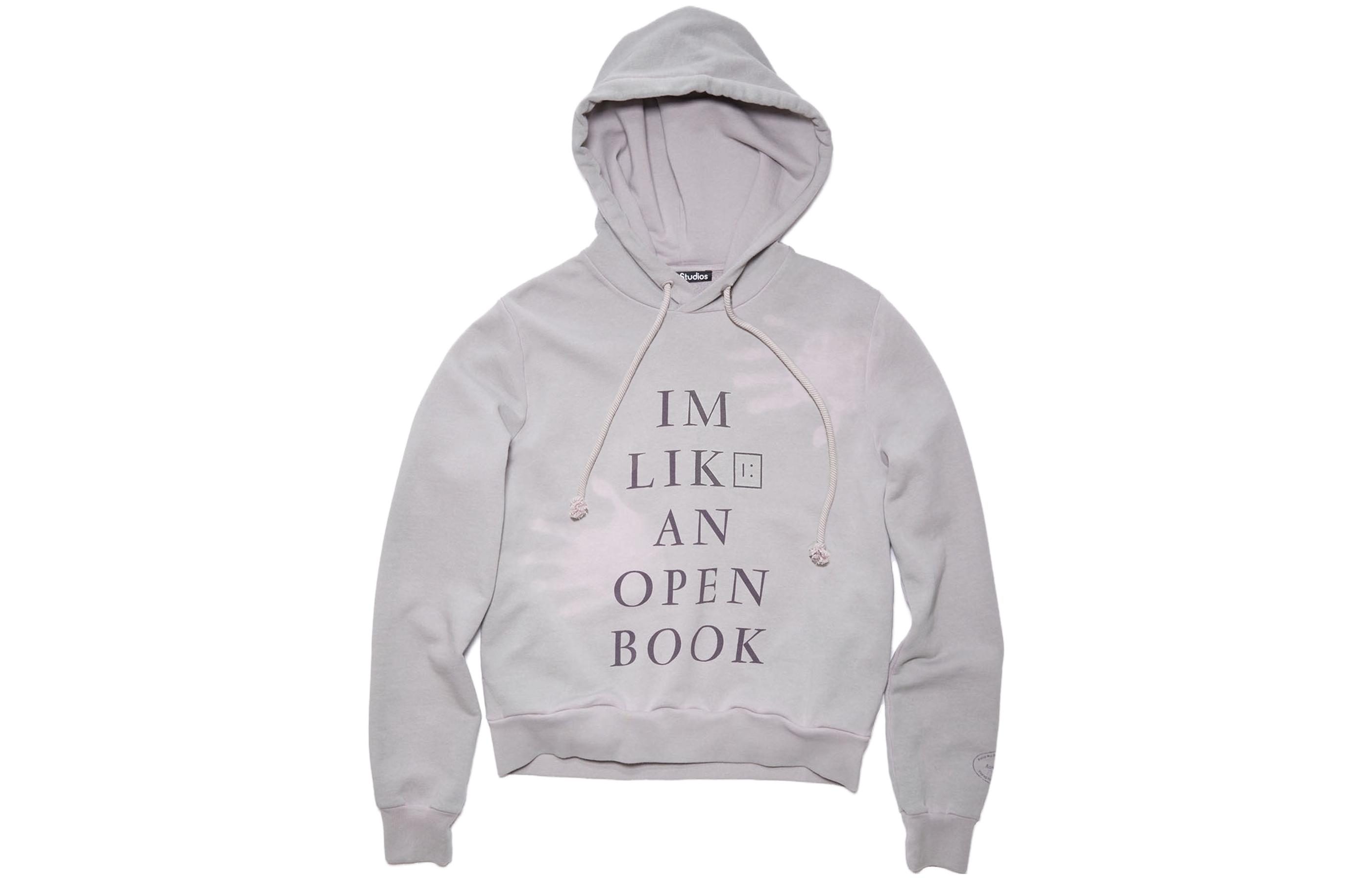 Acne Studios FW23 Thermal Face Print Hoodie Unisex Gray A000139-CI0121