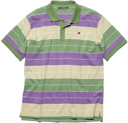 Acne Studios 秋冬2023男女同款紫色拼接条纹POLO衫. CL0253-AMI Order Acne Studios 秋冬2023男女同款紫色拼接条纹POLO衫. CL0253-AMI