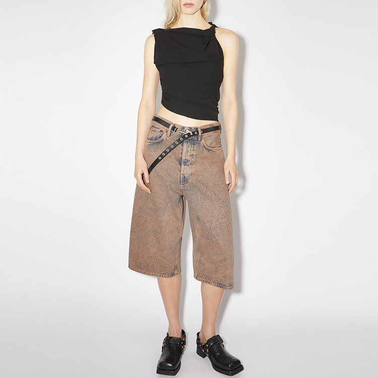 Lookbook Acne Studios FW23复古中长款裆部设计牛仔短裤 男女款 CE0041-CHS