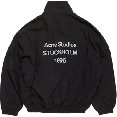 Chaqueta Unisex Acne Studios FW24 1996 Negra Lavada con Logo y Corte Relajado. B90791-900 Order Chaqueta Unisex Acne Studios FW24 1996 Negra Lavada con Logo y Corte Relajado. B90791-900