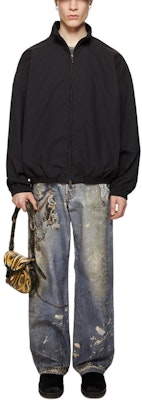 Chaqueta Unisex Acne Studios FW24 1996 Negra Lavada con Logo y Corte Relajado. B90791-900 Purchase Chaqueta Unisex Acne Studios FW24 1996 Negra Lavada con Logo y Corte Relajado. B90791-900