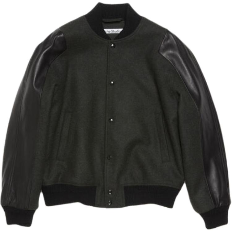 Order Acne Studios FW24  Dark Grey Single-Breasted Baseball Collar Jacket. B90771-AFK