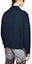 Shop Acne Studios FW24 Kardigan Sweater Bordir Navy Gelap dengan Trim Rajut. B60294-DKB
