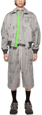 Chaqueta Gris Suelta Casual con Cremallera Acne Studios FW24. B90781-DLH Lookbook Chaqueta Gris Suelta Casual con Cremallera Acne Studios FW24. B90781-DLH