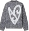 Buy Acne Studios FW24 Heart Jacquard Crewneck Sweater - Black/Blue. B60344-DQS