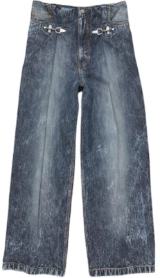 Acne Studios FW24 Jeans Denim Abu-Abu Loose Fit Logo Patch Mid-Rise. BK0619-AA7 Order Acne Studios FW24 Jeans Denim Abu-Abu Loose Fit Logo Patch Mid-Rise. BK0619-AA7