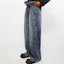 Purchase Acne Studios FW24 Jeans Denim Abu-Abu Loose Fit Logo Patch Mid-Rise. BK0619-AA7