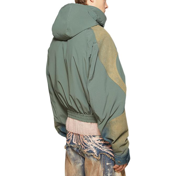 Purchase Acne Studios FW24 橄欖綠拉鏈連帽外套. B90782-AB7