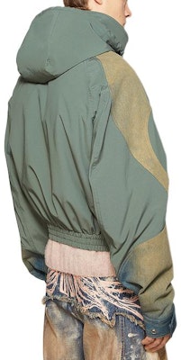 Acne Studios FW24 Olive Green Raglan Zip Hoodie Jacket. B90782-AB7 Purchase Acne Studios FW24 Olive Green Raglan Zip Hoodie Jacket. B90782-AB7