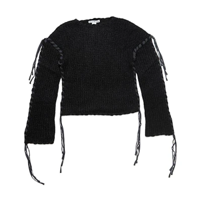 Acne Studios FW24 Oversized Casual Black Sweater. A60544-900