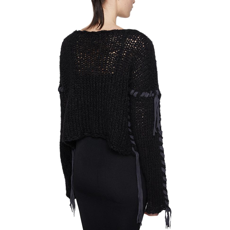 Shop Acne Studios FW24 Suéter Casual Negro Oversize. A60544-900