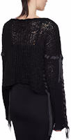 Shop Acne Studios FW24 寬鬆休閒黑色毛衣. A60544-900