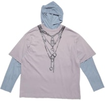 Acne Studios FW24 Oversized Hoodie Long-Sleeve Tee Warm Gray. BL0399-BG2 Acne Studios FW24 Oversized Hoodie Long-Sleeve Tee Warm Gray. BL0399-BG2