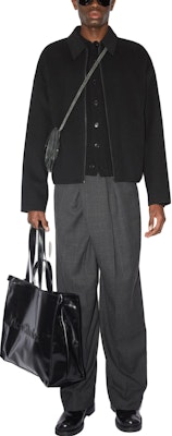 Chaqueta de Lana Acne Studios FW24 Cremallera Negra Diseño Clásico Manga Larga. B90699-900 Lookbook Chaqueta de Lana Acne Studios FW24 Cremallera Negra Diseño Clásico Manga Larga. B90699-900