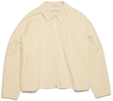 Acne Studios FW24 Chaqueta de Lana con Cremallera Beige Avena B90699-AE6 Buy Acne Studios FW24 Chaqueta de Lana con Cremallera Beige Avena B90699-AE6