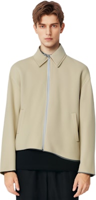 Acne Studios FW24 Chaqueta de Lana con Cremallera Beige Avena B90699-AE6 Details for Acne Studios FW24 Chaqueta de Lana con Cremallera Beige Avena B90699-AE6