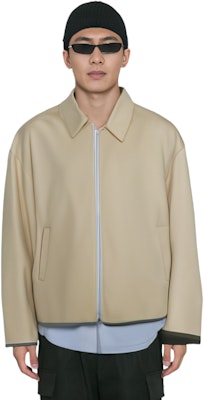 Acne Studios FW24 Chaqueta de Lana con Cremallera Beige Avena B90699-AE6 Cheap Acne Studios FW24 Chaqueta de Lana con Cremallera Beige Avena B90699-AE6