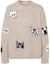 Order Acne Studios FW24 Beige Knit Cat Sweater Unisex Crewneck Long Sleeve C60096-BEIGE