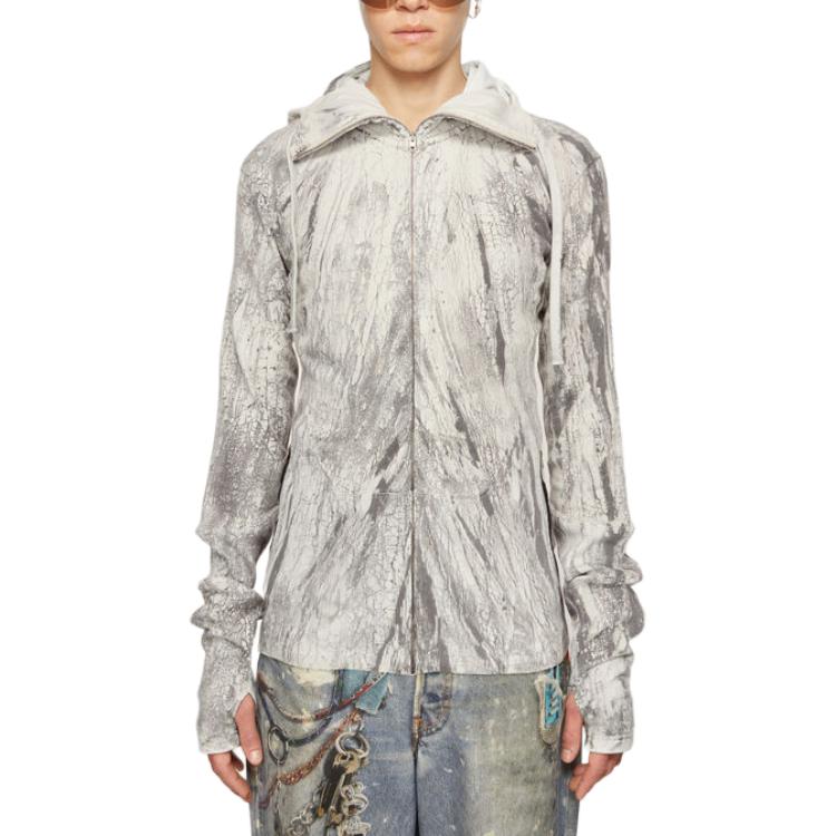 Lookbook Acne Studios FW24 Black Logo Patch Full-Zip Hooded Jacket  Casual Outerwear. BI0203-BM0