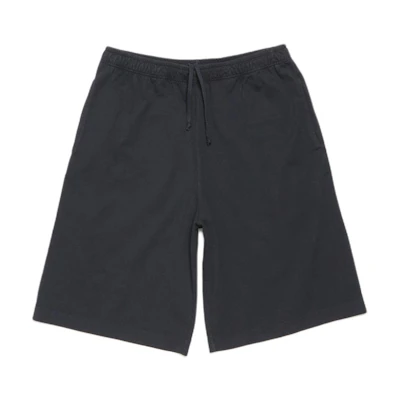 Acne Studios FW24 Black Logo Print Mid-Waist Elastic Shorts Unisex. CE0057-900