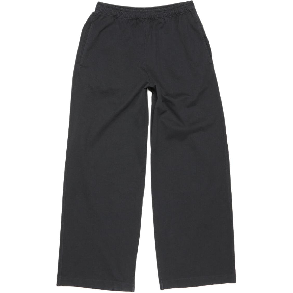 Acne Studios FW24 Black Relaxed Fit Unisex Letter Print Casual Pants. CK0114-900