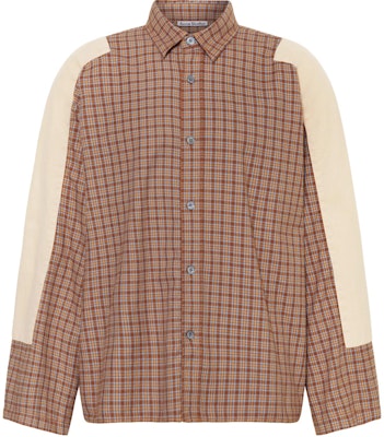 Acne Studios FW24 Jaket Kemeja Unisex Motif Kotak Coklat Flanel. BB0594-DP5 Buy Acne Studios FW24 Jaket Kemeja Unisex Motif Kotak Coklat Flanel. BB0594-DP5