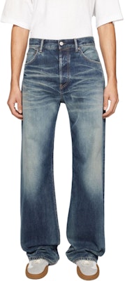 Acne Studios FW24 清新版中腰宽腿蓝色牛仔棉质牛仔裤. B00382-863 Lookbook Acne Studios FW24 清新版中腰宽腿蓝色牛仔棉质牛仔裤. B00382-863