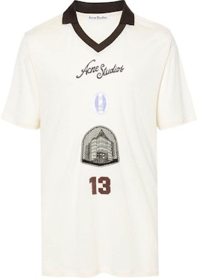 아크네 스튜디오 FW24 디지털 프린트 오버사이즈 티셔츠 남성용 화이트 BL0382IVORYWHITE Order 아크네 스튜디오 FW24 디지털 프린트 오버사이즈 티셔츠 남성용 화이트 BL0382IVORYWHITE