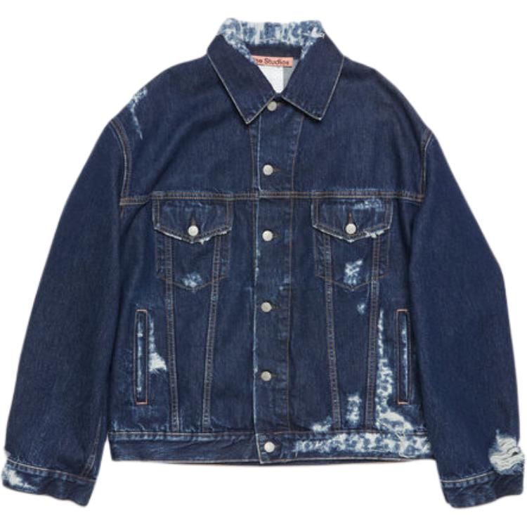 Order Chaqueta Denim Oversize Distressed Unisex Azul FW24 Acne Studios. C90180-AUZ