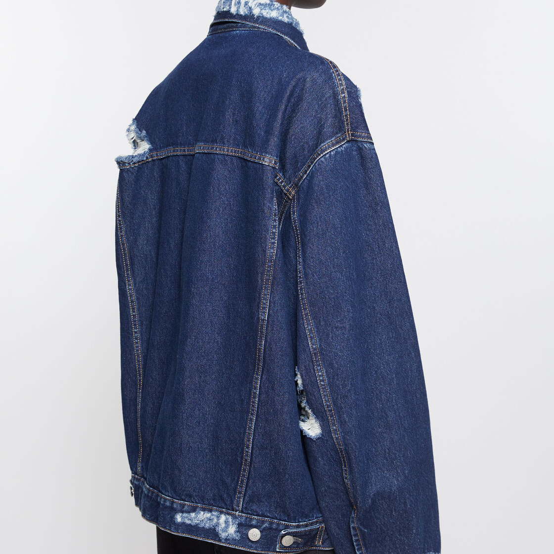 Details for Chaqueta Denim Oversize Distressed Unisex Azul FW24 Acne Studios. C90180-AUZ