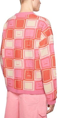 Acne Studios FW24 Face Crewneck Sweater Rust Orange/Tango Pink Unisex. C60090-DON Shop Acne Studios FW24 Face Crewneck Sweater Rust Orange/Tango Pink Unisex. C60090-DON