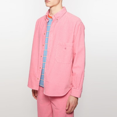 Camisa Rosa Oversize Acne Studios FW24 Face Unisex con Hombros Caídos y Botones. C90164-CKQ Purchase Camisa Rosa Oversize Acne Studios FW24 Face Unisex con Hombros Caídos y Botones. C90164-CKQ