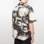 Shop Camisa Unisex Oversize Acne Studios FW24 con Estampado Negro/Blanco de Manga Corta CB0091-J83