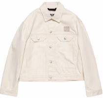 Acne Studios FW24 Oatmeal Button-Up Multi-Pocket Barn Jacket Unisex Casual Wear C90187-633 Acne Studios FW24 Oatmeal Button-Up Multi-Pocket Barn Jacket Unisex Casual Wear C90187-633
