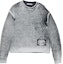 Order Acne Studios FW24 Oversized Asymmetric Acid-Wash Knit Sweater Black White Men. B60322-J83