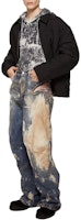 Shop Acne Studios FW24 拉鍊翻領黑色菱格紋外套 B90764-900
