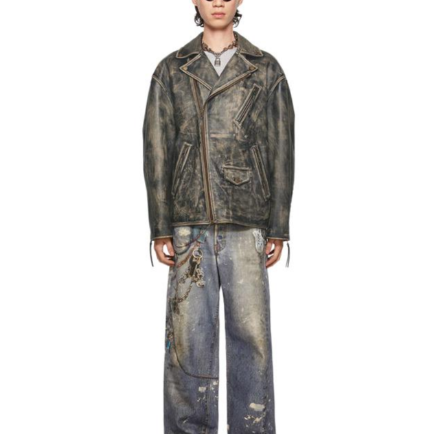 Lookbook Acne Studios FW24 黑色寬鬆拉鍊口袋夾克 男裝外套 B70148-900