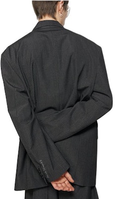 Blazer Acne Studios FW24 Hombre de Rayas Holgado Manga Larga Gris Carbón. BH0208-AA2 Purchase Blazer Acne Studios FW24 Hombre de Rayas Holgado Manga Larga Gris Carbón. BH0208-AA2