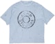 Order Acne Studios FW24 Unisex Distressed Logo Print T-Shirt Light Blue CL0294-AIQ