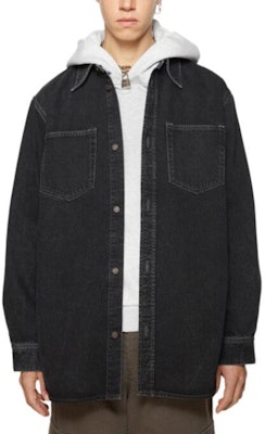 Acne Studios FW24 男友風水洗丹寧寬鬆版型長袖襯衫 - 黑色 CB0082-900 Lookbook Acne Studios FW24 男友風水洗丹寧寬鬆版型長袖襯衫 - 黑色 CB0082-900