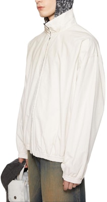 Acne Studios FW25 灰白色寬鬆款拉鍊夾克附字母標誌外套。 B90791-DC6 Details for Acne Studios FW25 灰白色寬鬆款拉鍊夾克附字母標誌外套。 B90791-DC6