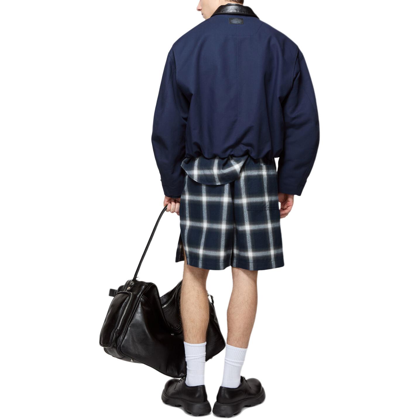 Purchase Acne Studios FW25 男士对比皮领乡村风夹克外套. B90857-BG3