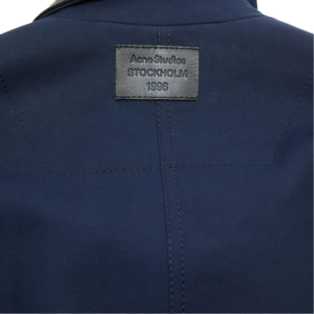 Sizing Acne Studios FW25 男士对比皮领乡村风夹克外套. B90857-BG3